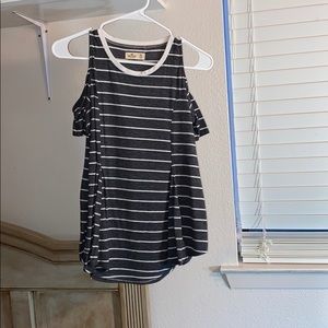 Hollister XS Cut-Out Shoulder Top